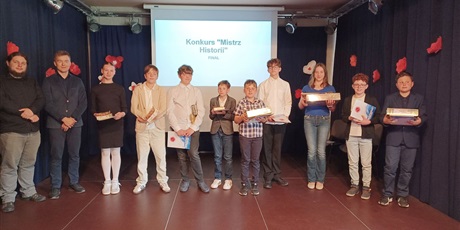 Finał międzyszkolnego konkursu "Mistrz Historii"