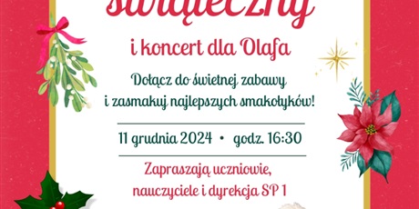 Jarmark świąteczny i koncert dla Olafa