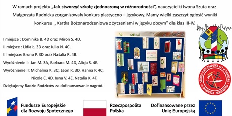 "Kartka Bożonarodzeniowa z życzeniami w języku obcym"