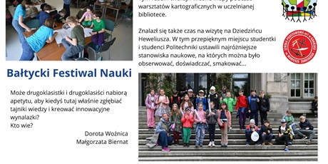 Klasa 2c na Bałtyckim Festiwalu Nauki