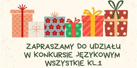 Konkurs językowy: "The best Christmas present is..."