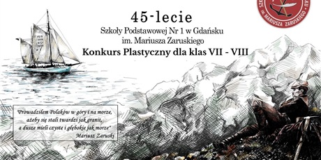 Konkurs Plastyczny z okazji 45-lecia szkoły dla klas 7-8