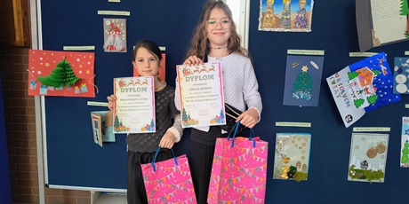 Laureatki Konkursu "Kartka Bożonarodzeniowa"