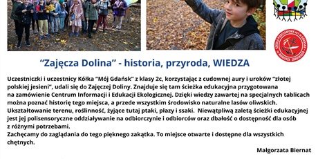 “Zajęcza Dolina” - historia, przyroda, WIEDZA