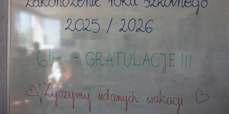 Zakończenie roku szkolnego 2025/26