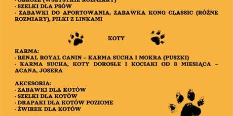 Powiększ grafikę: zbiorka-dla-schroniska-promyk-565582.jpg