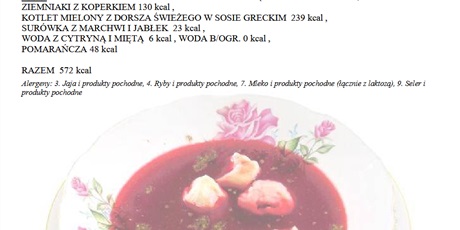 Powiększ grafikę: Jadłospis