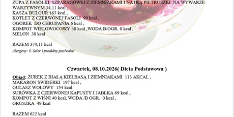 Powiększ grafikę: Jadłospis
