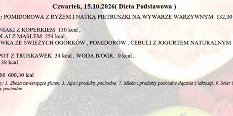 Powiększ grafikę: Jadłospis
